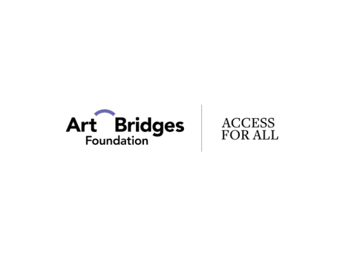 White background with black text reading "Art Bridges Foundation Access for All".