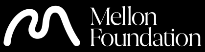 Hand drawn squiggly letter M next to text reading "Mellon Foundation".