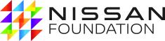 Multicolored triangles form a large square with text to the right reading Nissan Foundation.